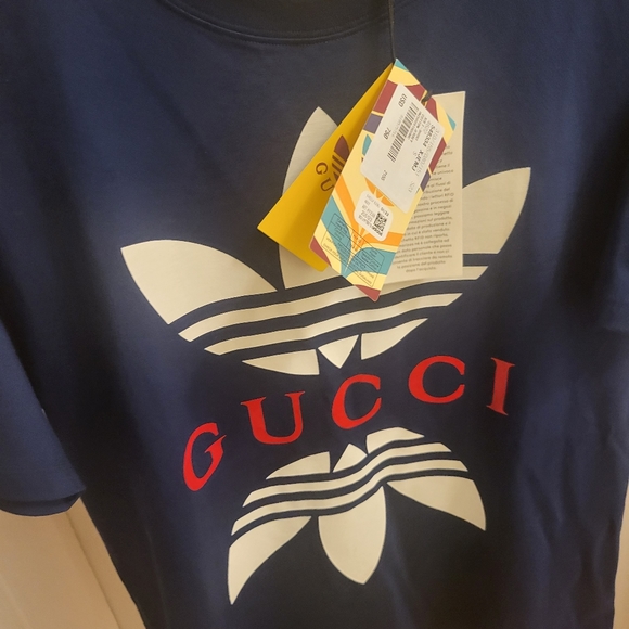 Authentic Gucci x Addidas Cotton Tshirt - Picture 7 of 13